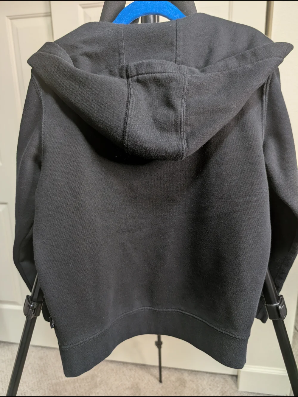 Vans Black Zip-Up Hoodie with Flame Logo Youth Size 7